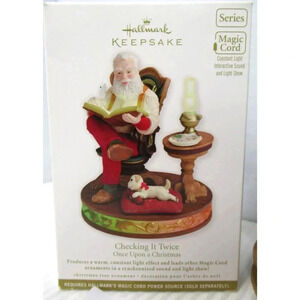 Hallmark Keepsake Ornament 'CHECKING IT TWICE' 2011 Once Upon a Christmas Series